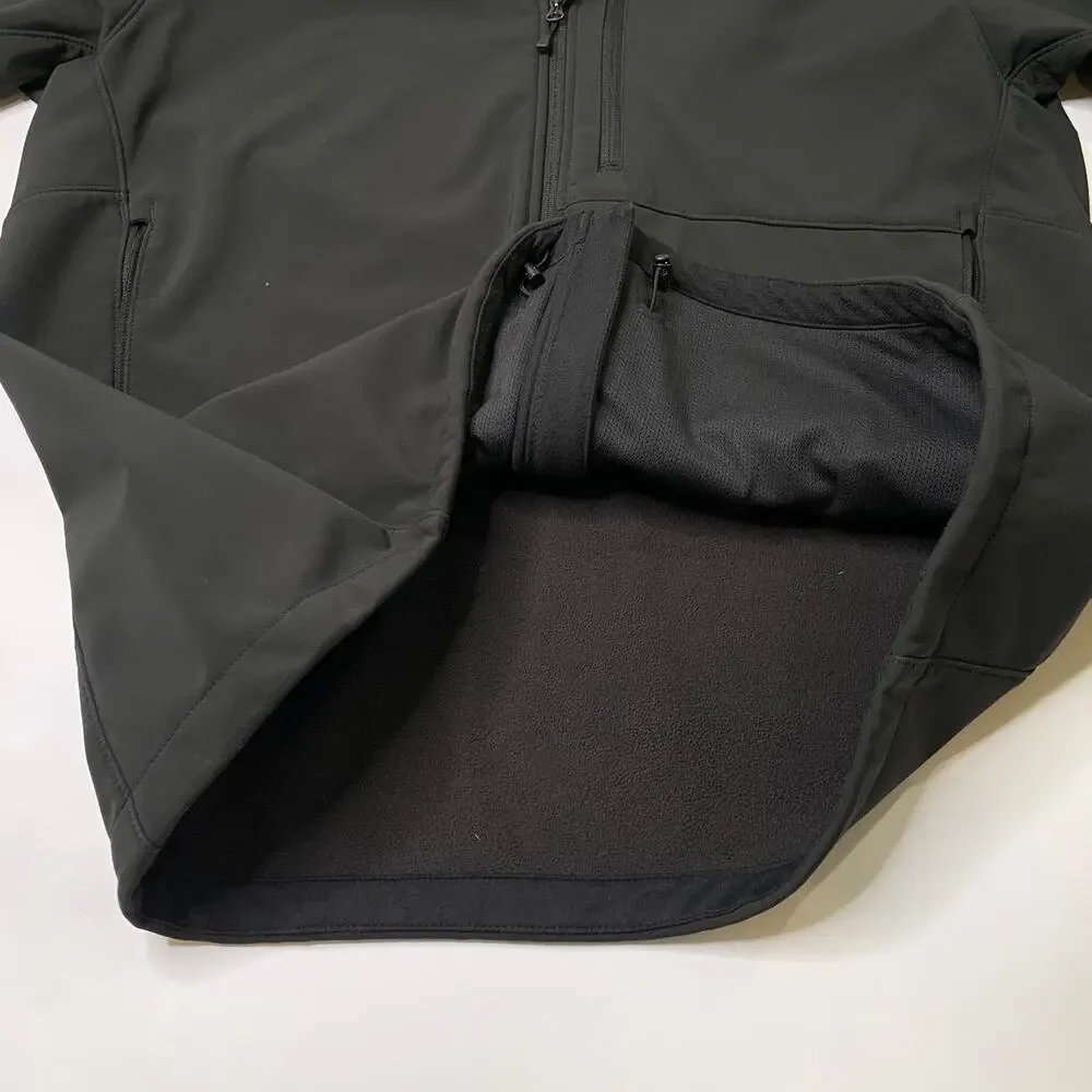 The North Face Jacket Mens 2XL Black Apex Bionic Softshell Fleece Lined Full Zip